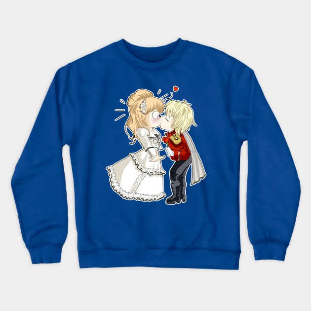 Prince and Princess Crewneck Sweatshirt by Reenave